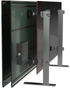 Разопакован: Електрически конвектор AENO AGH0002S, 700W, 30 м2, Мобилно приложение, Ултратънък, Wi-Fi, Черен