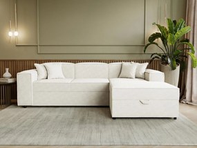 Ъглов диван Santos-Бял десен