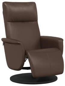 356546 vidaXL Наклоняем стол с поставка за крака, кафяв, изкуствена кожа