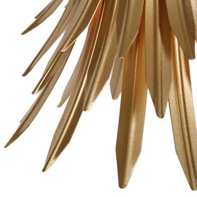 Арт Деко висяща лампа златиста с черна - Wesley