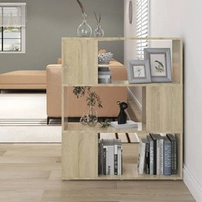 809128 vidaXL Библиотека, дъб сонома, 80x24x94 см, инженерно дърво