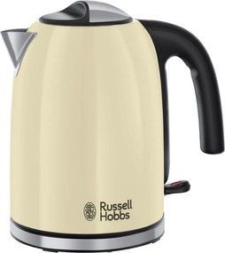 Електрическа кана Russell Hobbs Colours Plus Classic Cream 20415‑70, 2400W, 1.7 л, Бързо завиране, Скрит нагревател, 360° основа, Индикатор, Кремав