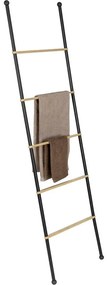 Черна/естествена метална декоративна стълба Bambusa - Wenko