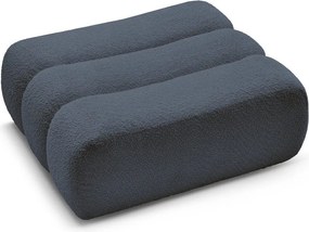 Тъмносиня табуретка от прежда с примки от букле Azra – Bobochic Paris