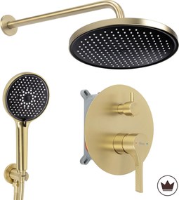 Душ система за вграждане Rea Maxim Brush Gold  + BOX