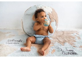 Памучен ръчно изработен детски килим подходящ за пране 140x200 cm Vintage Map – Lorena Canals