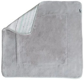 Бяло/в цвят мента бебешко одеяло от микроплюш 80x80 cm Happy Cloud – Roba