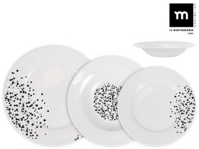 Сервиз за хранене LA MEDITERRANEA Motes ,18 части, порцелан