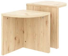 Масички за кафе в комплект 2 бр. от масивен бор в естествен цвят Combine – Karup Design