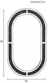 Стенно огледало 56x96 cm Aida - White Label