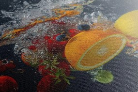 Картина на платно – Плодове във вода