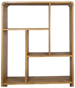Библиотека от масив от минди в естествен цвят 90x150x40 cm Lysa – Ixia