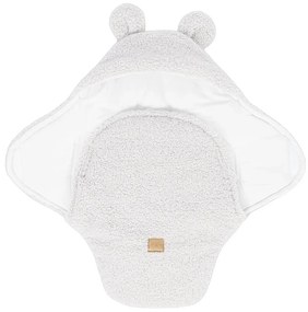 Бебешко одеяло от шерпа в цвят слонова кост 45x80 cm – Meowbaby