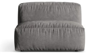 Сив кадифен модул за диван (среден модул) Martina – Micadoni