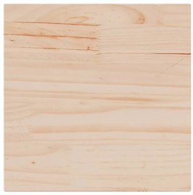 847409 vidaXL Плот за маса, 40x40x1,7 см, квадратен, бор масив