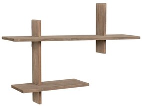 Двуетажен рафт от борова дървесина в естествен цвят Ovada - House Nordic