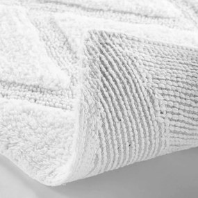 Бял килим за баня 50x80 cm Thais – douceur d'intérieur