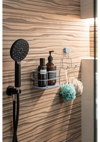 Светлосин самоносещ се метален рафт за баня Grena - Compactor