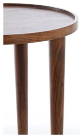 Кръгла странична масичка от масивна акация ø 49 cm Qiano – Light &amp; Living