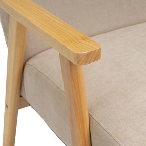 Бежово шенилово кресло Vintage – Casa Selección