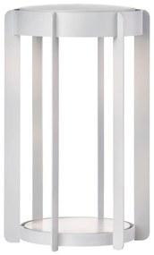 Светлосив екстериорен LED фенер с USB (височина 30 cm) Firefly – Zone