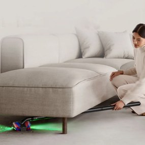 Вертикална прахосмукачка Dyson PencilVac Fluffycones 492689-01, 55 AW, 30 мин, 80 мл, 140000 Hyperdymium™, Ултратънък дизайн, LED осветление, Черен
