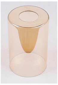 Черна висяща лампа със стъклен абажур 10x34 cm Bistro - Candellux Lighting