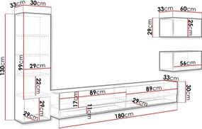 Холна секция Amadeo -Натуральный-Белый