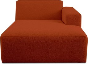 Модулен диван от букле в тухлен цвят (десен ъгъл) Roxy – Scandic