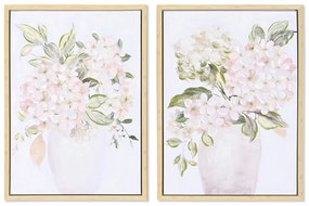 Картина DKD Home Decor Ваза 50 x 4 x 70 cm романтичен (2 броя)