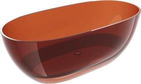 Mexen Pure earth свободностояща прозрачна вана 170 x 80 см, хромиран изпускател - 58071708005