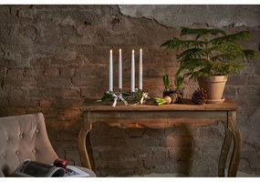 Комплект от 4 бели LED восъчни свещи, височина 28,5 см Flamme - Star Trading