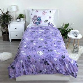 Памучно детско спално бельо за единично легло 140x200 cm Lilo and Stitch - Jerry Fabrics