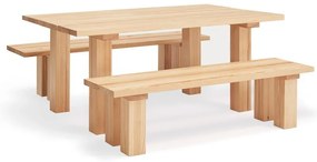 Трапезна маса с плот от борова дървесина 100x180 cm Banda - Teulat