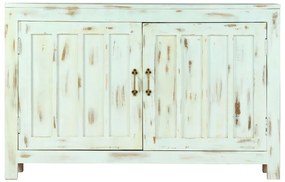 247763 vidaXL Сайдборд, светлосин, 110x35x70 см, мангово дърво масив