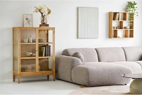 Сиво-бежов ъглов диван (ляв ъгъл) Clyde – House Nordic