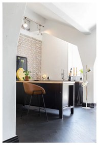 Комплект от 2 кафяви бар столове , височина на седалката 65 cm Feston - Zuiver