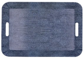 Поднос за закуска Quid Habitat Син Пластмаса 41 x 32 x 4,5 cm С дръжки Denim