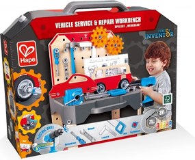 Hape - Детски игрален комплект, Многофункционална работна маса, 71 части
