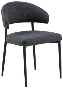 ИРИС Антрацит [Тъмносиво] (тъкан Басэл 19) - МОДЕРЕН ЛОФТ СТОЛ С ТАПИЦЕРИЯ ЗА ДНЕВНА / ТРАПЕЗАРИЯ