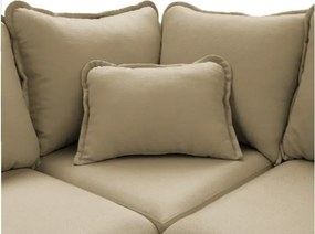 Бежов ъглов диван (ляв ъгъл) Beata - Ropez