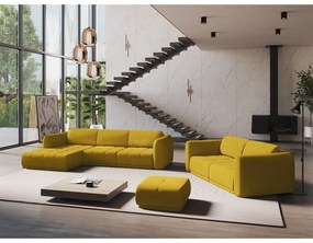 Жълт ъглов диван (ляв ъгъл) Hoku – Makamii