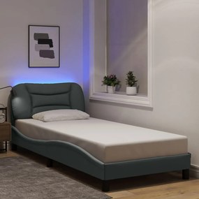 3213669 vidaXL Рамка за легло със светодиод без матрак, 90x190 см, плат