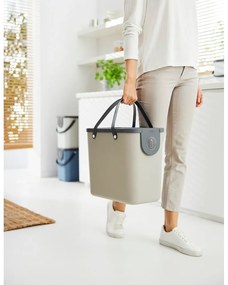 Светлокафяво кошче за боклук за рециклиране от рециклирана пластмаса 25 l Albula – Rotho