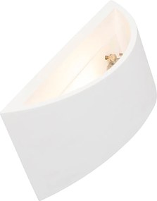 Интелигентен стенен аплик бял 20 см с WiFi G9 - Tum