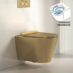 Стенна тоалетна чиния ICC 5237GOLD TORNADO