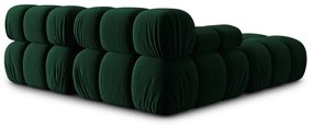Зелен ъглов диван от кадифе Bellis - Micadoni Home
