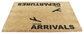 Изтривалка от кокосови влакна 40x60 cm Arrivals and Departures – Artsy Doormats