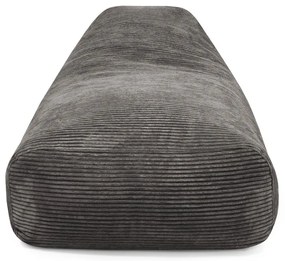 Тъмносив пуф от рипсено кадифе Snug 130 – SLOWDOWN