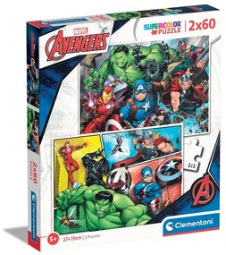 Clementoni - 2x60ч. Пъзел Marvel Avengers 21605